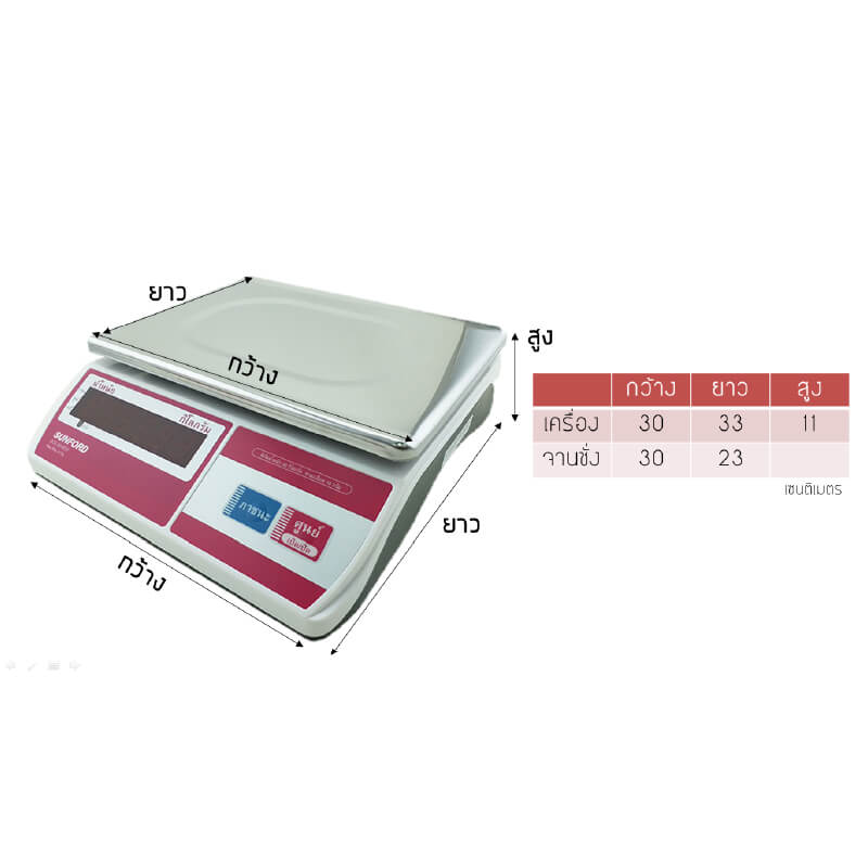 เครื่องชั่งน้ำหนัก SUNFORD ACS-30-FE31